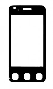 Replacement Front Glass For Lg Kc910e Renoir White By - Maxbhi.com