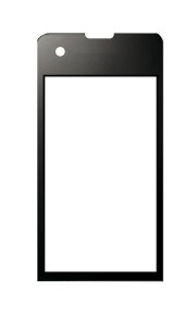 Replacement Front Glass For Sony Xperia Sx So05d White By - Maxbhi.com