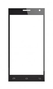 Replacement Front Glass For Leagoo Lead 5 Black By - Maxbhi.com