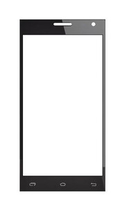 Replacement Front Glass For Leagoo Lead 5 Black By - Maxbhi.com