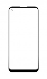 Replacement Front Glass For Nokia 3 4 Black By - Maxbhi Com