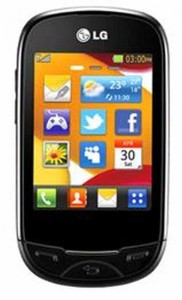 LCD with Touch Screen for LG T510 - Black