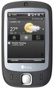 LCD with Touch Screen for HTC P3450 - White