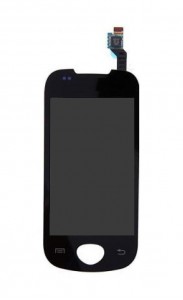 Lcd With Touch Screen For Samsung I5801 Galaxy Apollo Black By - Maxbhi.com