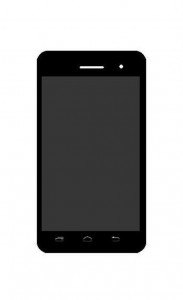 Lcd With Touch Screen For Intex Aqua X15 Black By - Maxbhi.com