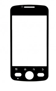 Replacement Front Glass For Motorola Quench Xt3 Xt502 Black By - Maxbhi.com