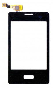 Touch Screen Digitizer For Lg Optimus L3 E400 Black By - Maxbhi Com