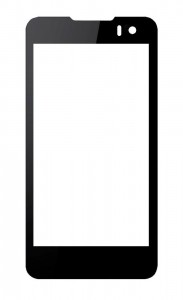 Replacement Front Glass For Micromax Canvas Blaze Hd Black By - Maxbhi Com
