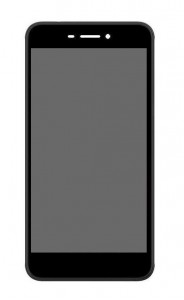 Lcd With Touch Screen For Intex Aqua Zenith Black By - Maxbhi.com