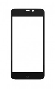 Replacement Front Glass For Tecno H6 Black By - Maxbhi.com