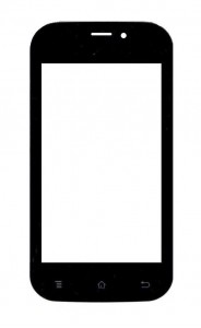 Replacement Front Glass For Karbonn A91 White By - Maxbhi.com