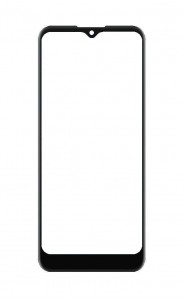 Replacement Front Glass For Nokia C5 Endi Black By - Maxbhi Com