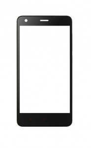 Replacement Front Glass For Redmi 2 Black By - Maxbhi.com