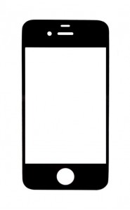 Replacement Front Glass For Apple Iphone 4 32gb Black By - Maxbhi.com