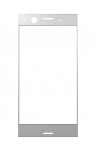 Replacement Front Glass For Sony Xperia Xz1 Compact Silver By - Maxbhi.com