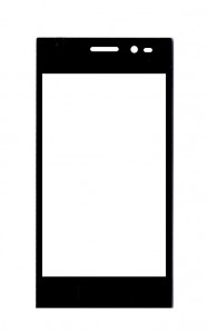 Replacement Front Glass For Karbonn A14 Plus Black By - Maxbhi.com