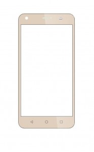 Replacement Front Glass For Ziox Quiq Flash 4g Gold By - Maxbhi.com