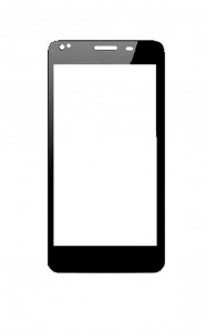 Replacement Front Glass For Sansui U50 Plus Black By - Maxbhi.com