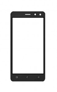 Replacement Front Glass For Haier G51 Black By - Maxbhi.com