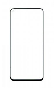 Replacement Front Glass For Samsung Galaxy M50 Black By - Maxbhi Com