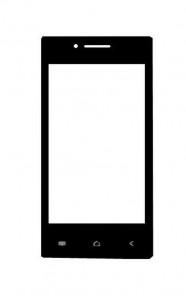 Touch Screen Digitizer For Zen Ultrafone 108 Black By - Maxbhi.com