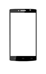 Replacement Front Glass For Karbonn Titanium S8 Black By - Maxbhi.com