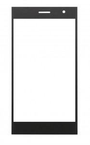 Replacement Front Glass For Leagoo Lead 1 Black By - Maxbhi.com