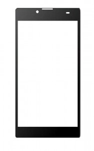 Replacement Front Glass For Micromax Canvas Amaze 4g Black By - Maxbhi.com