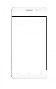 Replacement Front Glass For Intex Aqua E4 White By - Maxbhi.com