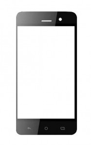Replacement Front Glass For Reach Cogent Regal Black By - Maxbhi.com