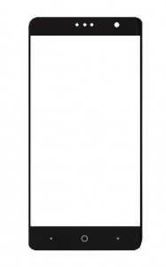 Replacement Front Glass For Zte Grand X4 Black By - Maxbhi.com