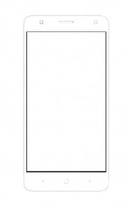 Replacement Front Glass For Micromax Spark Go Black By - Maxbhi Com
