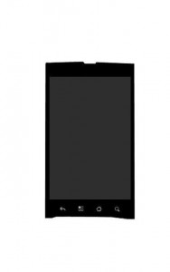 Lcd With Touch Screen For Lava S12 Brown Black By - Maxbhi.com