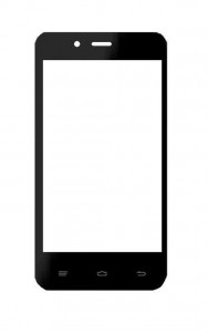 Touch Screen Digitizer For Lyf Flame 4 Black By - Maxbhi.com