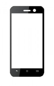 Replacement Front Glass For Reach Cogent Black By - Maxbhi.com