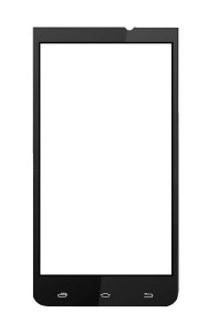 Replacement Front Glass For Gigabyte Gsmart Arty A3 Black By - Maxbhi.com