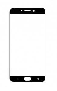 Replacement Front Glass For Oppo A59 Black By - Maxbhi.com