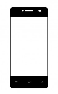 Replacement Front Glass For Kestrel Km 401 Black By - Maxbhi.com