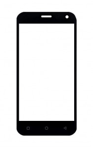 Replacement Front Glass For Karbonn Aura 6 Turbo Black By - Maxbhi Com