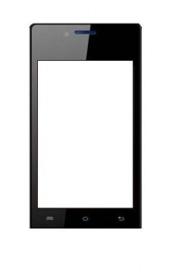 Touch Screen Digitizer For Lava Iris 370 Black By - Maxbhi.com