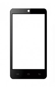 Replacement Front Glass For Intex Aqua R4 Black By - Maxbhi.com