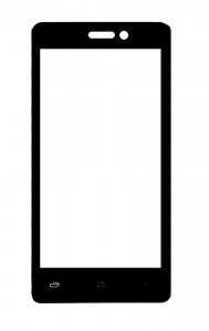 Replacement Front Glass For Spice Xlife M46q White By - Maxbhi.com