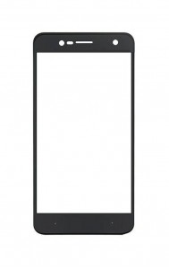 Replacement Front Glass For Zte Blade V8 Mini Black By - Maxbhi.com