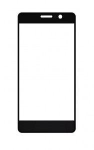 Replacement Front Glass For Archos 55 Diamond Selfie Black By - Maxbhi.com