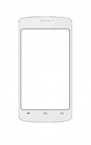 Replacement Front Glass For Hitech S410 Amaze White By - Maxbhi.com