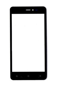 Replacement Front Glass For Gionee Pioneer P5w Black By - Maxbhi.com