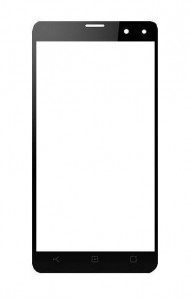 Replacement Front Glass For Yezz Monte Carlo 55 Lte Vr Black By - Maxbhi.com