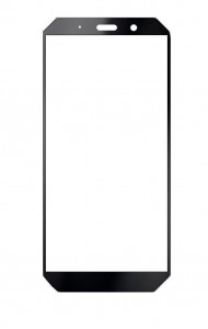 Replacement Front Glass For Agm A9 Black By - Maxbhi Com