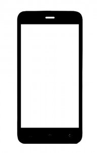 Replacement Front Glass For Gionee Pioneer P4s Black By - Maxbhi.com