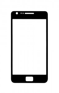 Replacement Front Glass For Samsung Galaxy S Ii I9103 Black By - Maxbhi.com